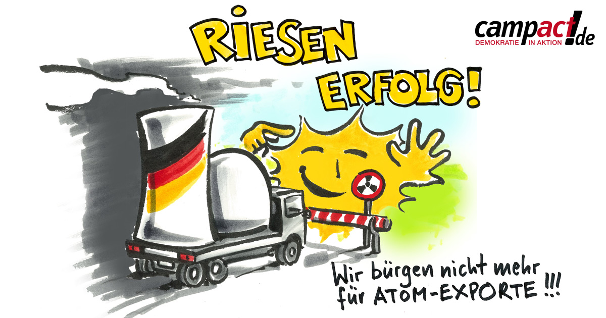 Erfolgsgrafik Atomexporte