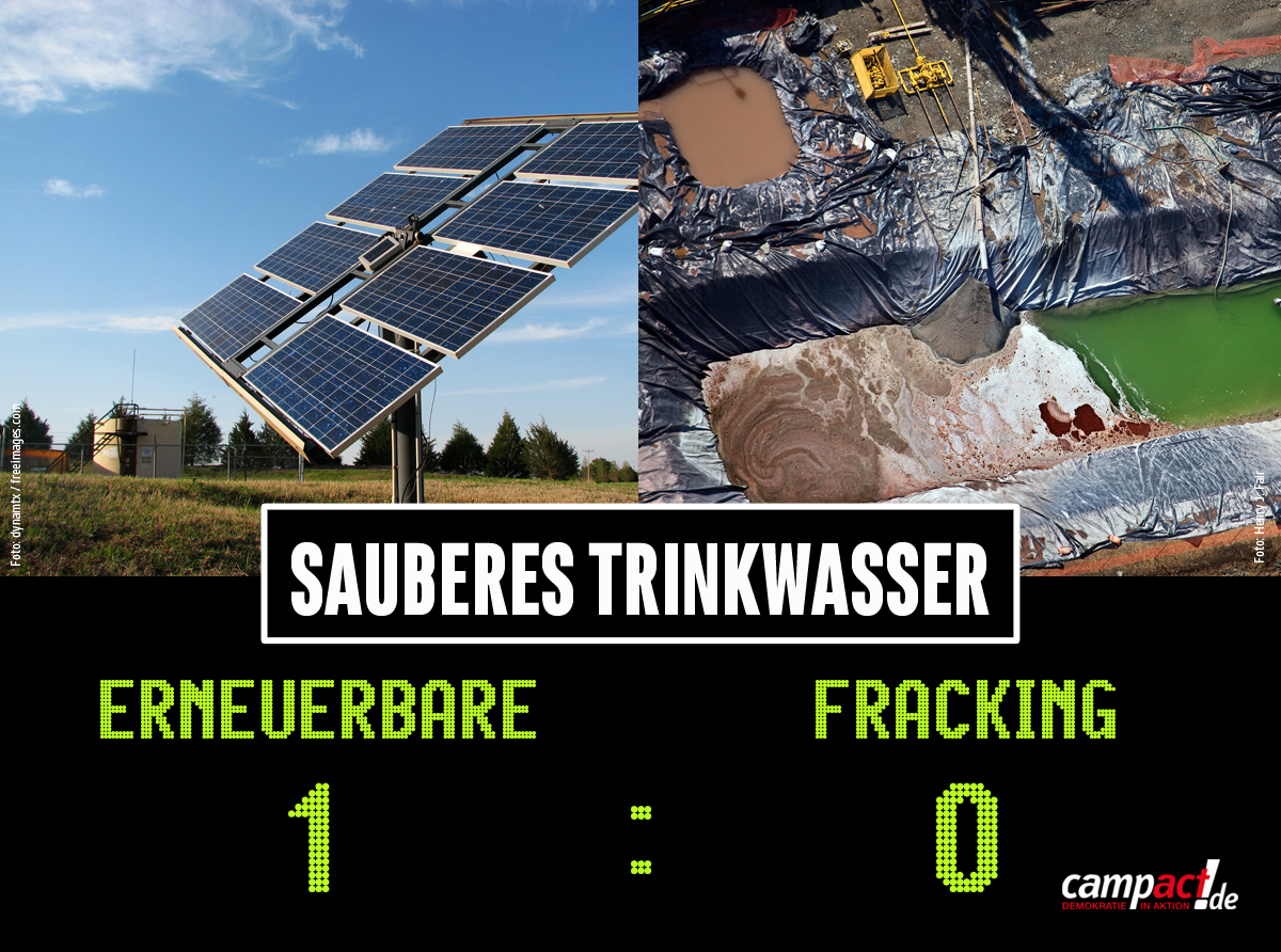 Fracking gefährdet unser Trinkwasser