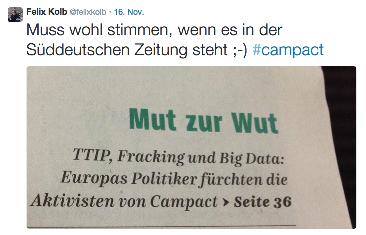 SZ über Campact