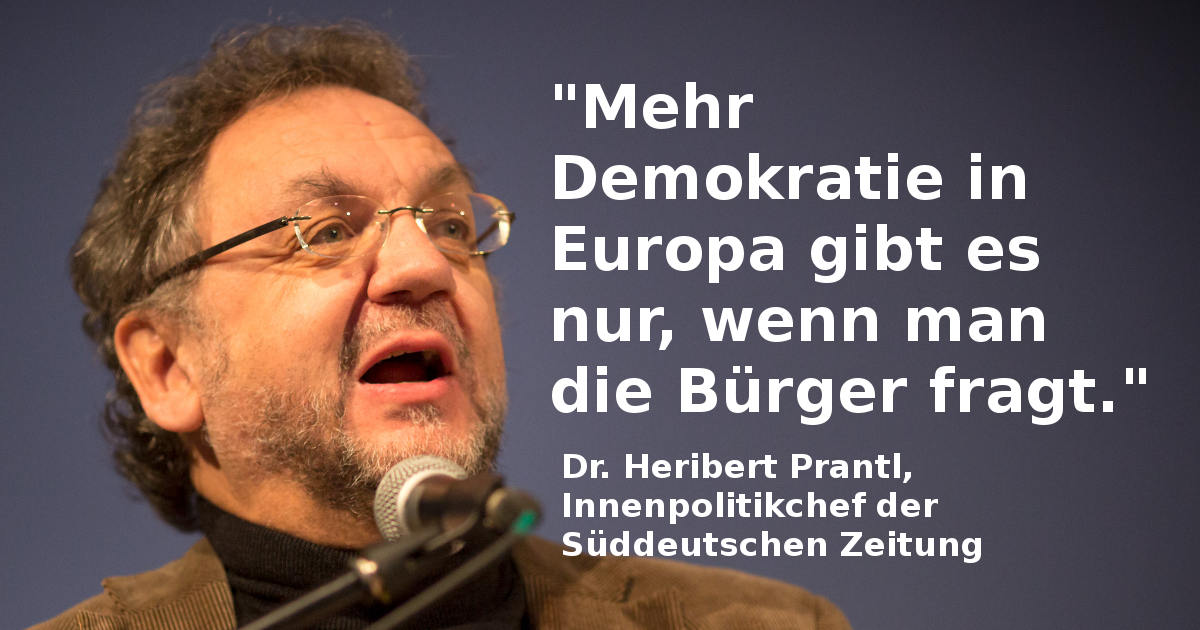 Heribert Prantl beim Campact-Kongress