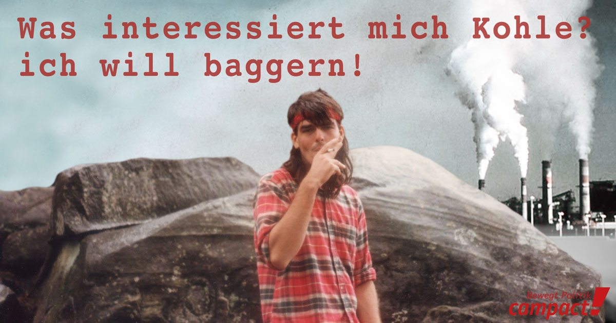 Kohle - wie langweilig. Satire. Grafik: Campact/Sascha Collet [CC BY-NC 2.0]