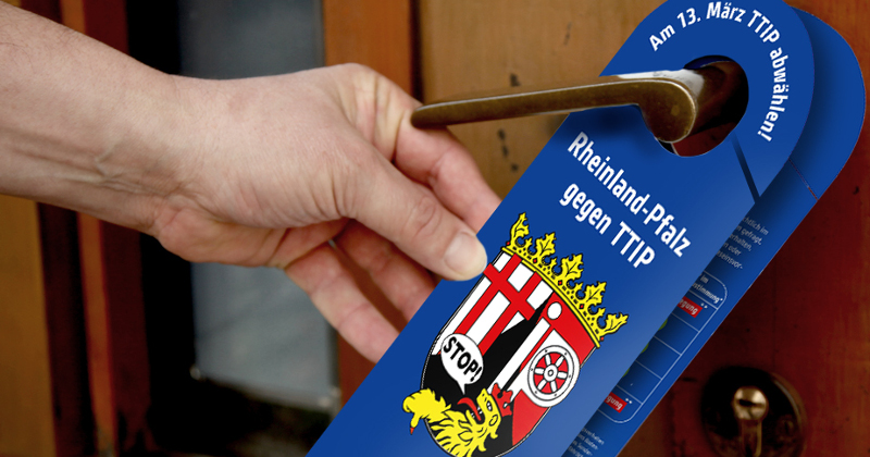 Türhänger zur Landtagswahl 2016 in Rheinland-Pfalz