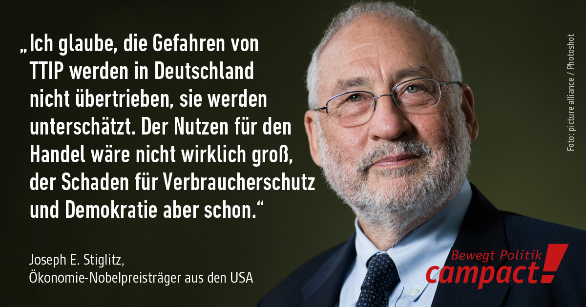 J. Stiglitz äußert sich zu TTIP