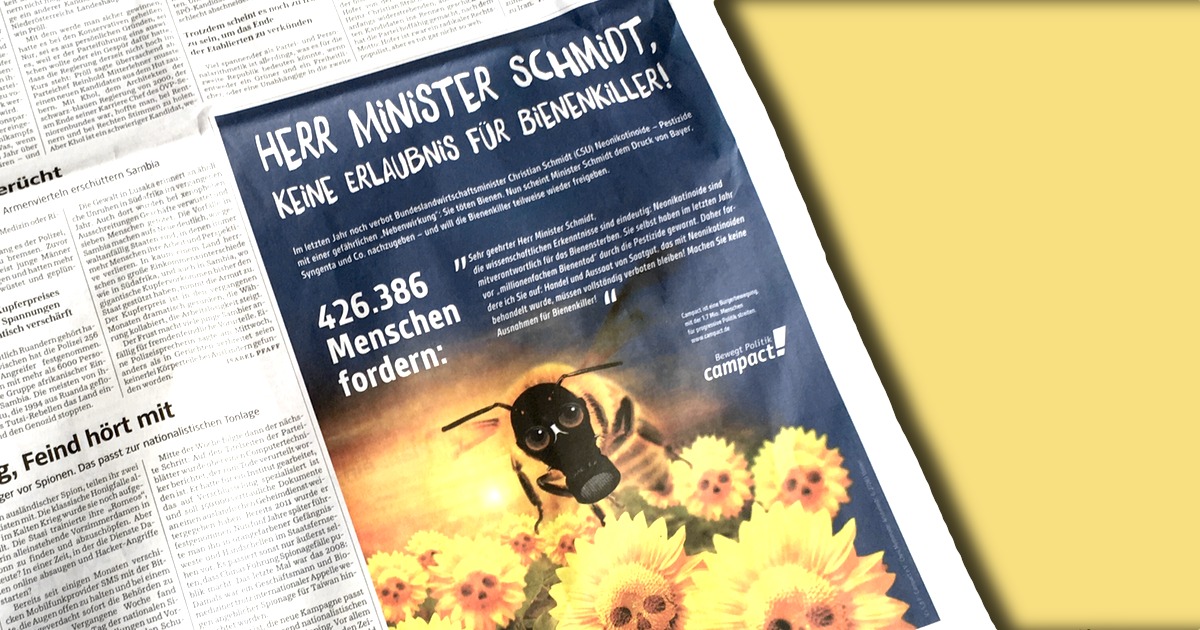 Unsere Anzeige in der Süddeutschen Zeitung