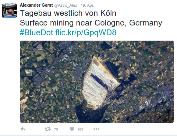 Sceenshot Twitter Alexander Gerst 