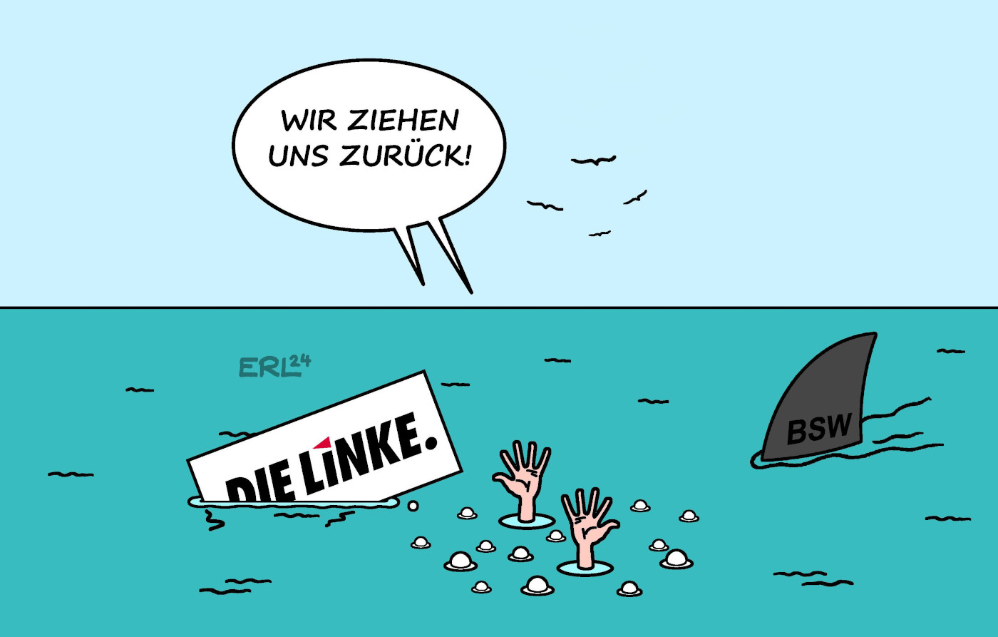 Karikatur "Die Linke" von ERL.