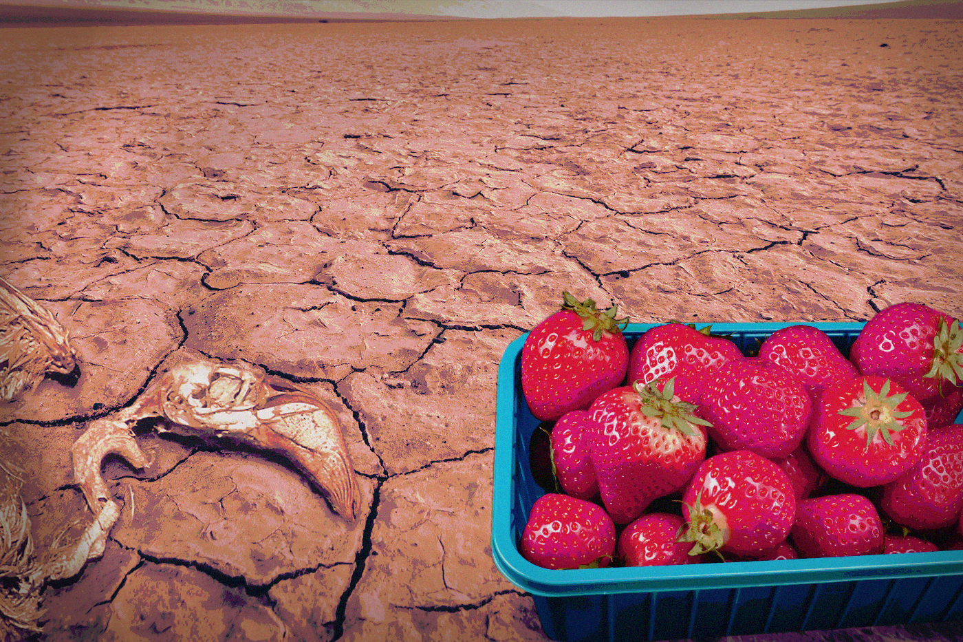 Keine Dürre-Erdbeeren in deutschen Supermärkten!