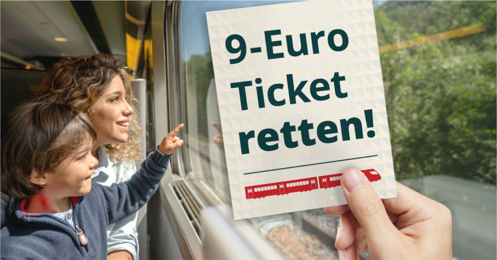 Lindner blockiert Finanzierung des 9 Euro Tickets, Campact startet einen Appell