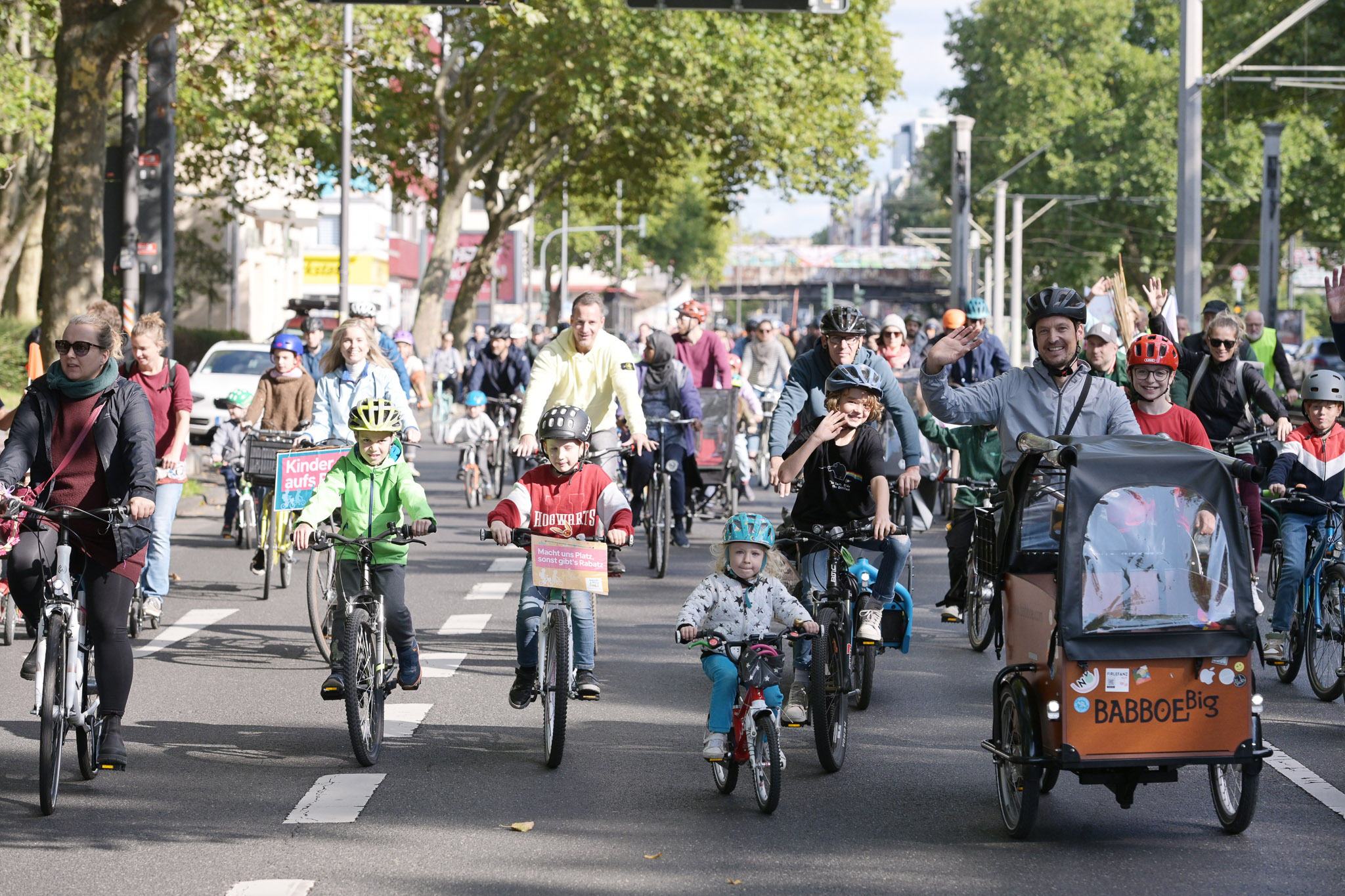 Die Kidical Mass setzt sich für kinder- und fahrradfreundliche Städte und Gemeinden ein.