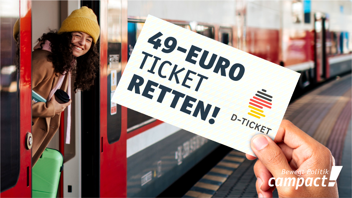 49-Euro-Ticket retten – jetzt Appell unterzeichnen!