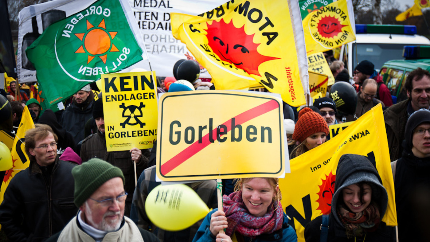 Großdemo gegen das Atommüllendlager in Gorleben.