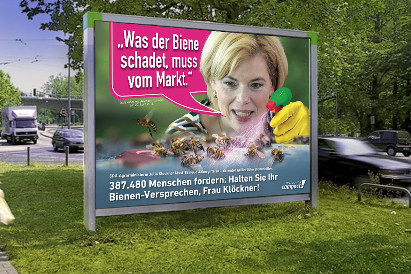 Plakataktion in Bad Kreuznach und Region